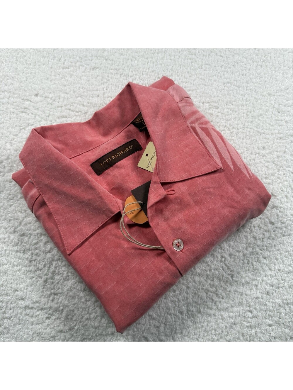 Tori Richard Christmas Serenade Men’s L Red Silk Hawaiian Santa Shirt NWT